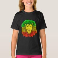 Rasta Löwe rot grün zeichnend Jamaika