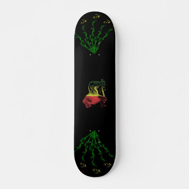 Rasta Löwe Skateboard (Vorne)