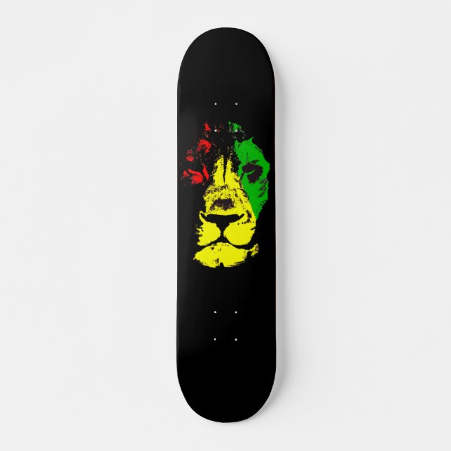 Rasta Löwe Skateboard (Vorne)
