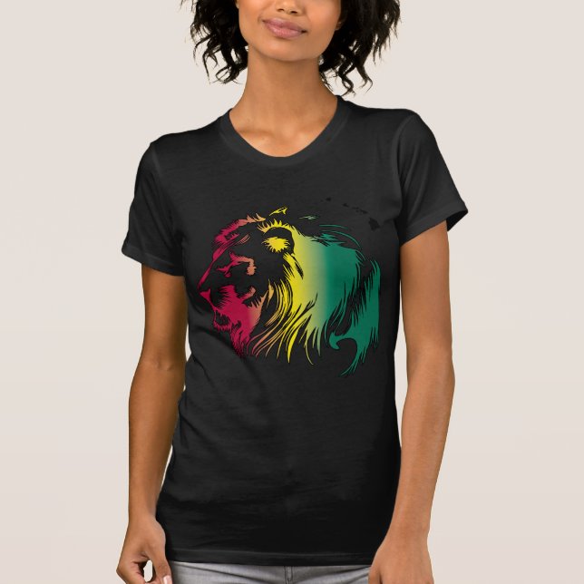 Rasta Löwe T-Shirt (Vorderseite)