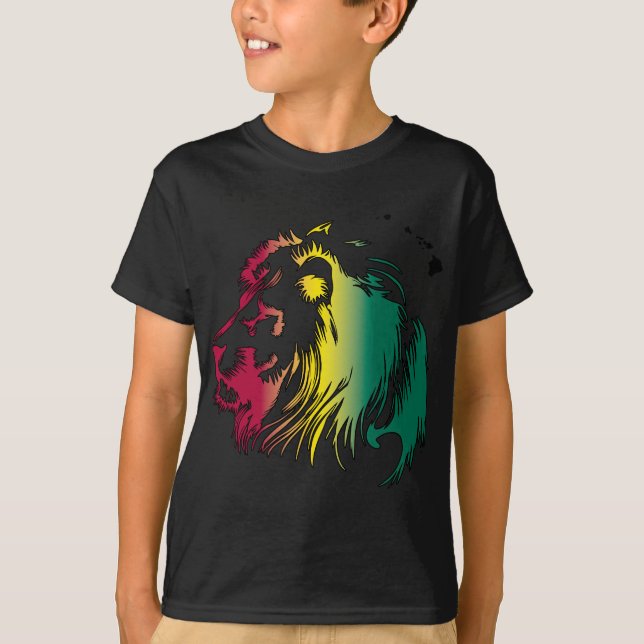 Rasta Löwe T-Shirt (Vorderseite)