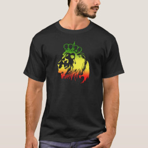 RASTA Löwe von Juda Rot Gold Grün T-Shirt