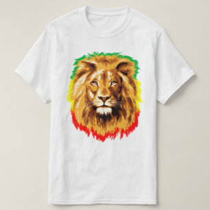 RASTA Löwe von Juda Rot Gold Grün T-Shirt