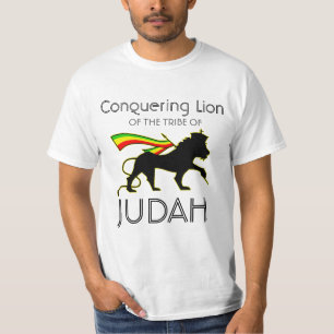 RASTA Löwe von Juda Rot Gold Grün T-Shirt