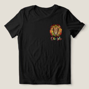 Rasta-Löwenkopf rot grün gelb Jamaika eine Liebe Tri-Blend Shirt