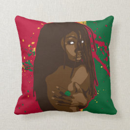 Rasta Mädchen Kissen