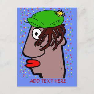 Rasta Man Postkarte