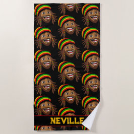 Rasta-Mann-Muster Strandtuch