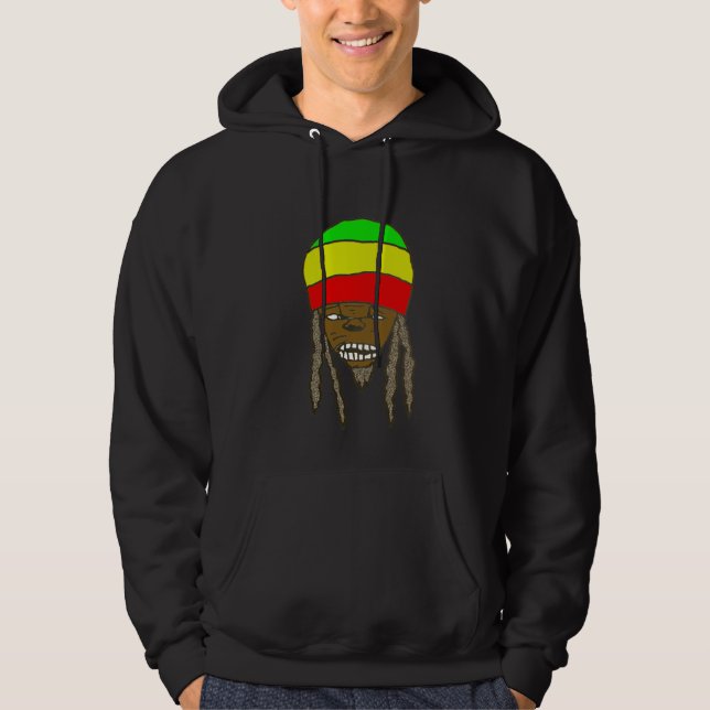 Rasta Mann-Sweatshirt Hoodie (Vorderseite)