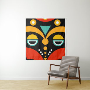 Rasta Mask Wandteppich