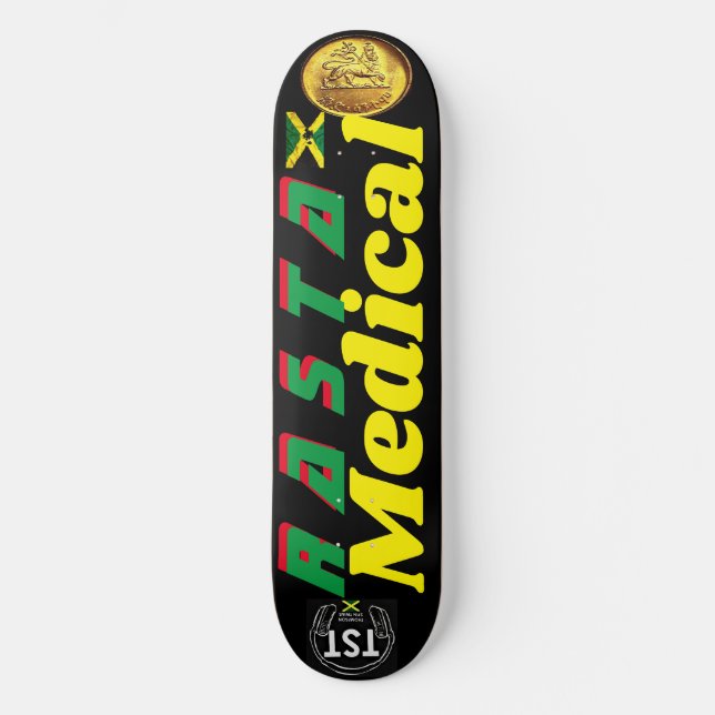 RASTA MEDICAL 8 1/2" Skateboard Deck (Vorderseite)