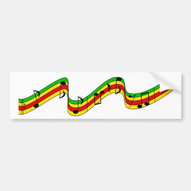 Rasta Musik-Personal Autoaufkleber (Vorne)