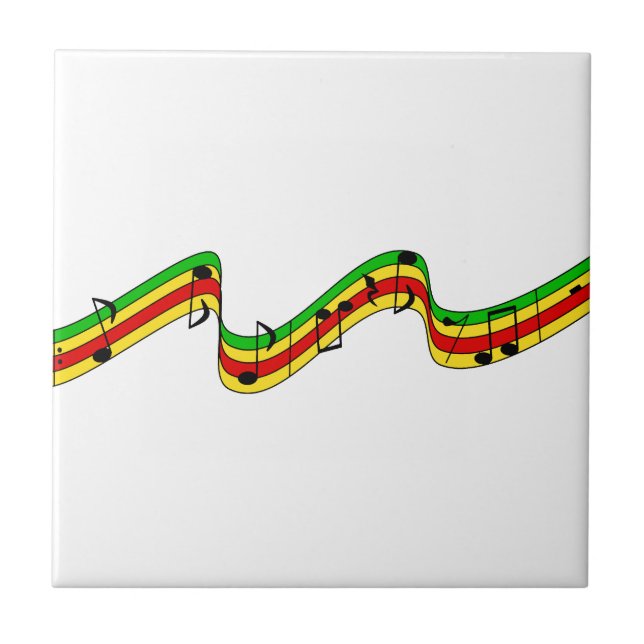 Rasta Musik-Personal Fliese (Vorderseite)