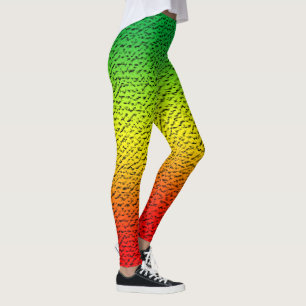 Rasta-Muster Leggings