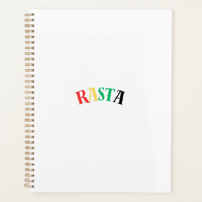 Rasta-Notebook Planer (Vorderseite)