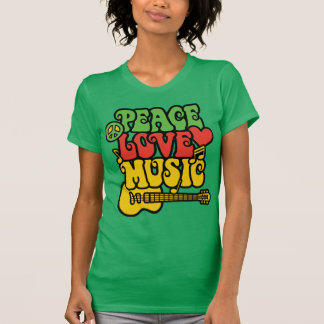 Rasta Peace Liebe und Music T-Shirt