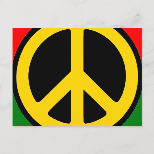 Rasta Peace Postkarte (Vorderseite)
