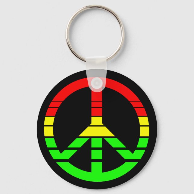 Rasta Peace Schlüsselanhänger (Vorderseite)