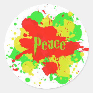 Rasta Peace Sticker