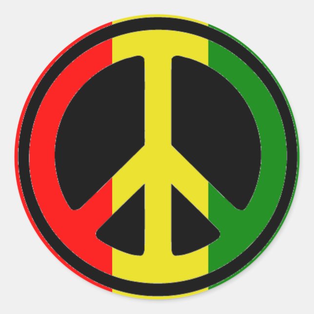 Rasta Peace Stickers (Vorderseite)