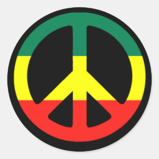 rasta_peace_symbol_l runder aufkleber