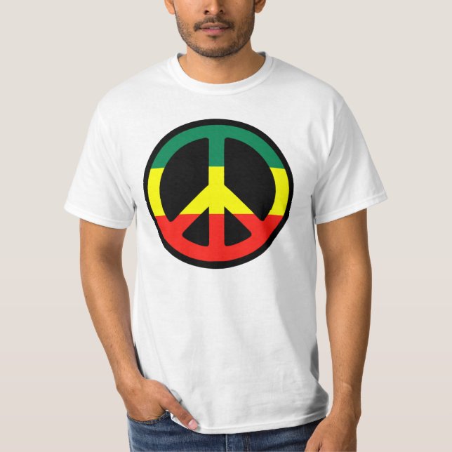 Rasta Peace Symbol T-Shirt (Vorderseite)