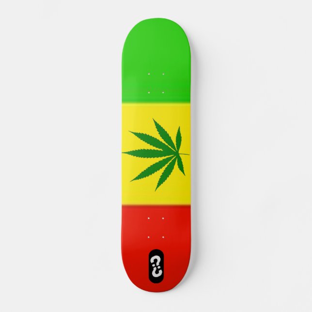 Rasta Plattform Skateboard (Vorderseite)
