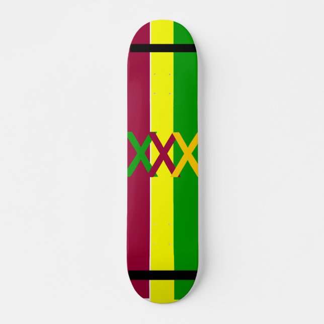 Rasta Plattform Skateboard (Vorne)