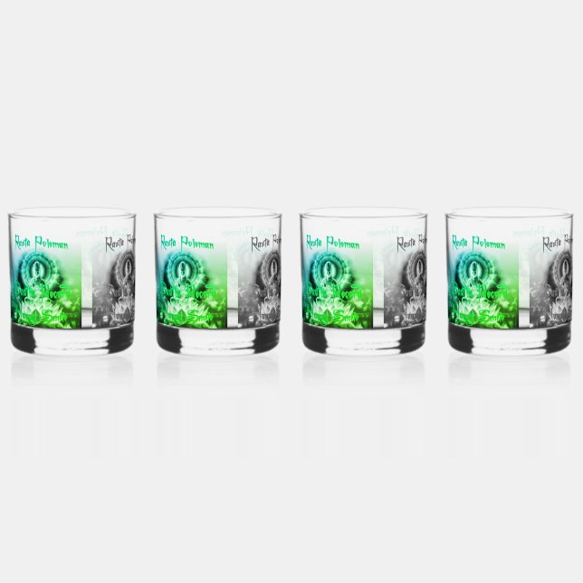 Rasta Poleman Sound Whiskyglas (Vorderseite)