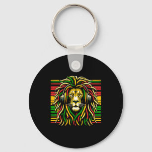 Rasta Raggae Jamaica Lion of Judah Music Headphone Schlüsselanhänger