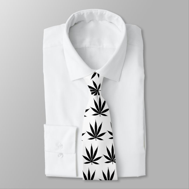 Rasta Rastafarian Reggae Jamaica Leaf Neck Tie Krawatte (Gebunden)