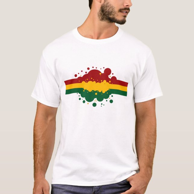 Rasta Regenbogen T-Shirt (Vorderseite)