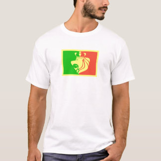 Rasta Reggae-Flagge mit gekröntem Löwe T-Shirt