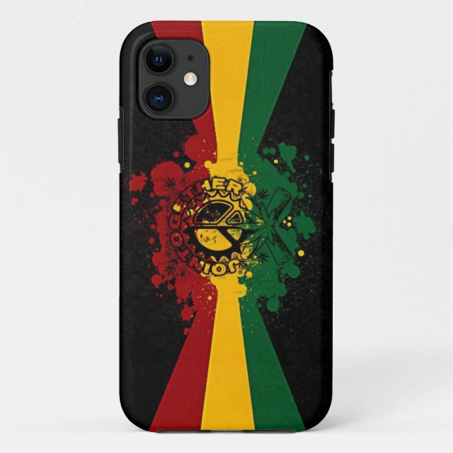 rasta Reggae-Graffiti-Musikkunst Case-Mate iPhone Hülle (Rückseite)