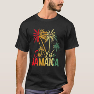 Rasta Reggae Jamaica Flag Color Palm Tree Jamaica T-Shirt