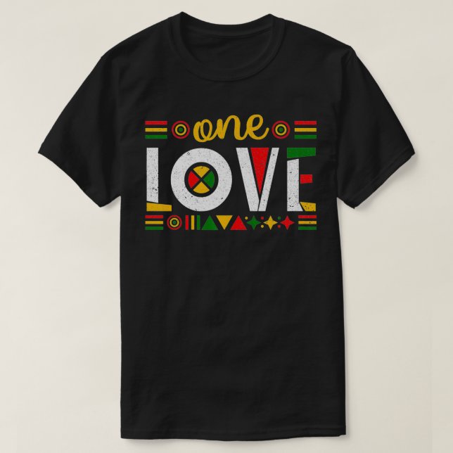 Rasta Reggae Jamaica Music Lover Liebe boku  T-Shirt (Design vorne)