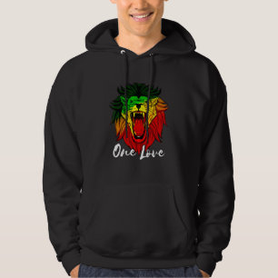 Rasta Reggae Jamaika Löwe von Juda Rastafari Hippi Hoodie