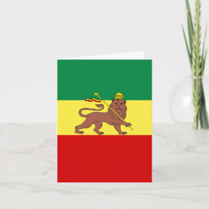 Rasta Reggae Lion von Judah Dankeskarte