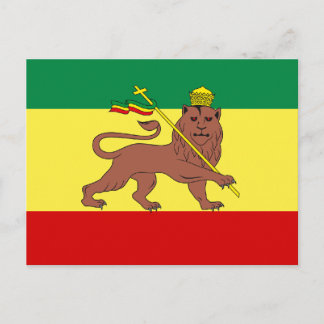Rasta Reggae Lion von Judah Postkarte