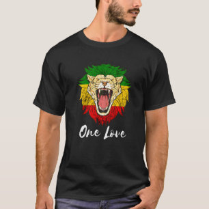 Rasta Reggae Löwe von Juda Eine Liebe Rastafari Ja T-Shirt