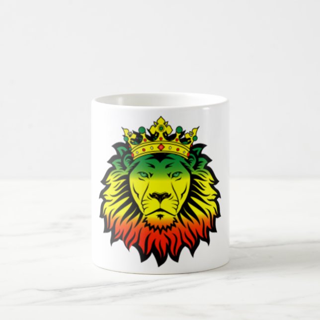 rasta Reggae-Löweflagge Tasse (Mittel)