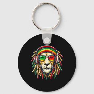 Rasta Reggae Music Lion Jamaica Schlüsselanhänger