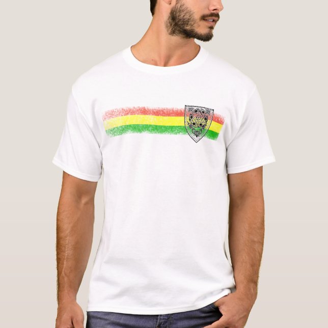 Rasta Reggae-Schild von David T-Shirt (Vorderseite)