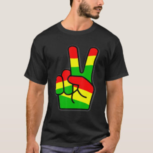 Rasta Reggae Sieg Farben Kunst für Rastafari T-Shirt