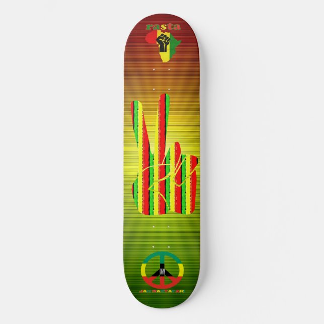 Rasta Reggae Skateboard (Vorderseite)