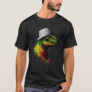 Rasta Rex Stylish Rastafari Reggae & Jamaica Vibes T-Shirt