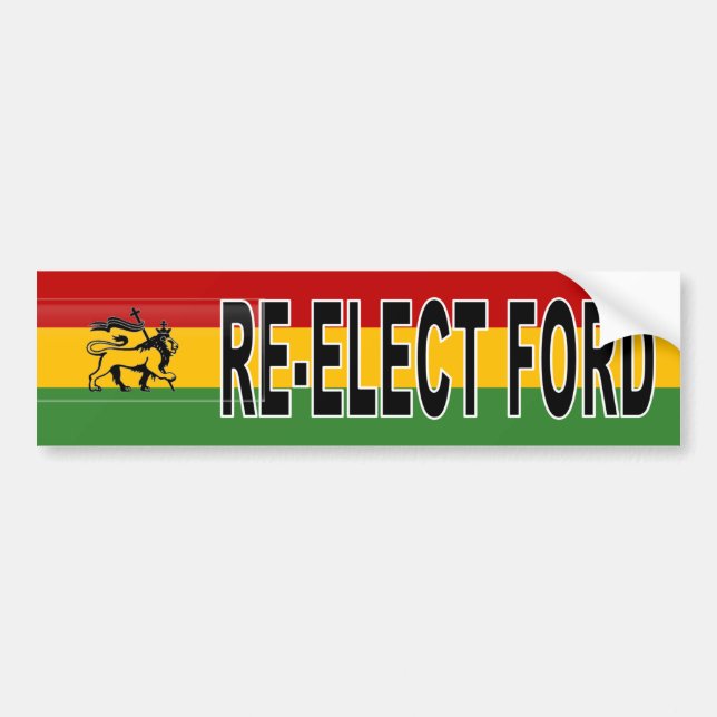 Rasta Rob Ford-Wiederwahl Autoaufkleber (Vorne)