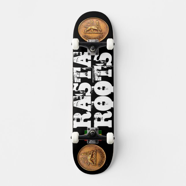 RASTA ROOTS Skateboard (Vorderseite)