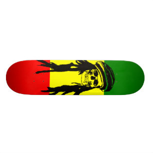 Rasta Schädel-Skateboard Skateboard