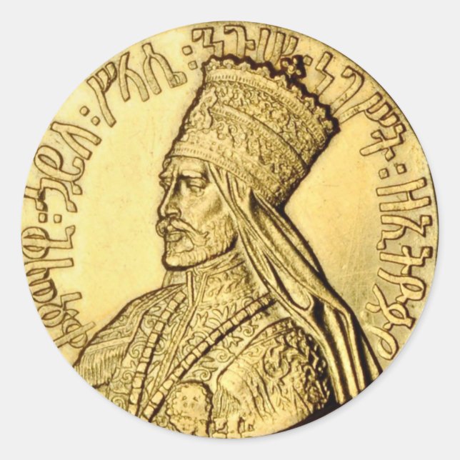 Rasta Seine Imperial Majestät Selassie I Sticker (Vorderseite)